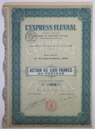 Акция L'Express Fluvial, 500 франков, Франция